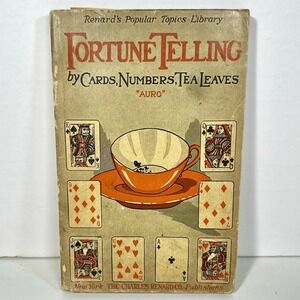 Fortune‎ Telling By Cards, Numbers and Tea Leaves 1925 By Auro 1st Edition SC
